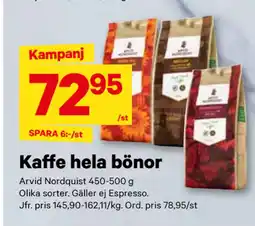 City Gross Kaffe hela bönor erbjuda