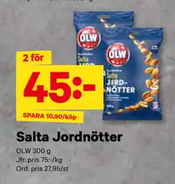 City Gross Salta Jordnötter erbjuda