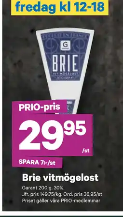 City Gross Brie vitmögelost erbjuda