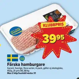 Östenssons Färska hamburgare erbjuda