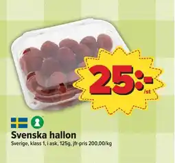 Östenssons Svenska hallon erbjuda