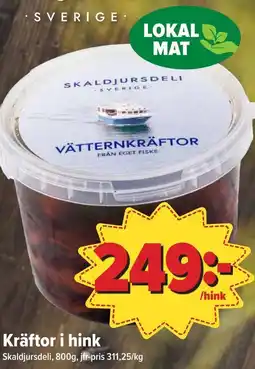 Kräftor i hink