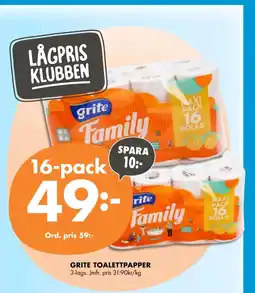 ÖoB GRITE TOALETTPAPPER erbjuda