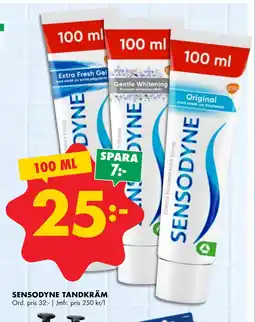 ÖoB SENSODYNE TANDKRÄM erbjuda