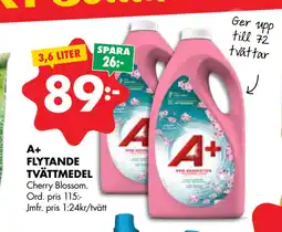 ÖoB A+ FLYTANDE TVÄTTMEDEL erbjuda