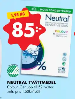 ÖoB NEUTRAL TVÄTTMEDEL erbjuda