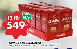 ÖoB GEVALIA KAFFE MELLANROST erbjuda