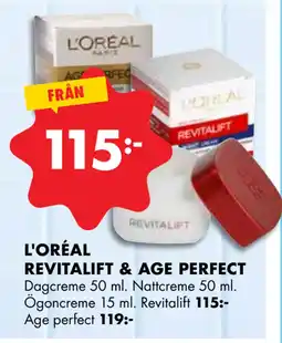 ÖoB L'ORÉAL REVITALIFT & AGE PERFECT erbjuda