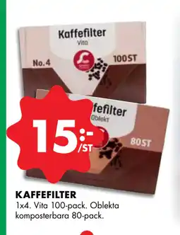 ÖoB KAFFEFILTER erbjuda
