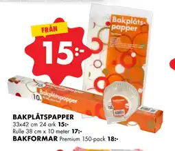 ÖoB BAKPLÅTSPAPPER erbjuda
