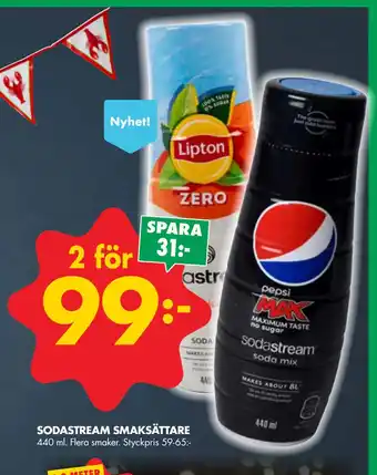 ÖoB SODASTREAM SMAKSÄTTARE erbjuda