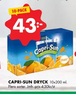 ÖoB CAPRI-SUN DRYCK erbjuda