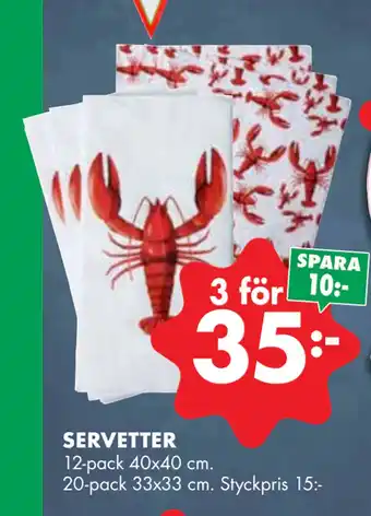 ÖoB SERVETTER erbjuda