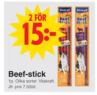 Matöppet Beef-stick erbjuda