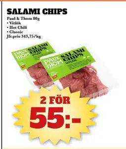 Bonum Matmarknad SALAMI CHIPS erbjuda