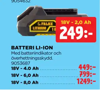 Jem&Fix BATTERI LI-ION erbjuda