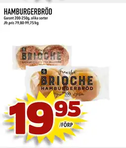 Matdax HAMBURGERBRÖD erbjuda