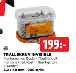 Jem&Fix TRALLSKRUV INVISIBLE erbjuda