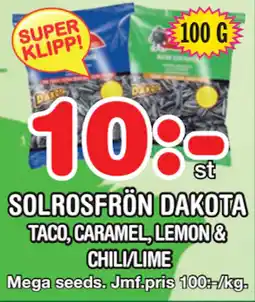 Nya Pulsen SOLROSFRÖN DAKOTA erbjuda