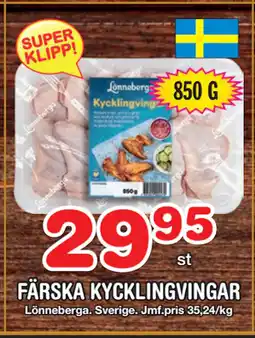 Nya Pulsen FÄRSKA KYCKLINGVINGAR erbjuda