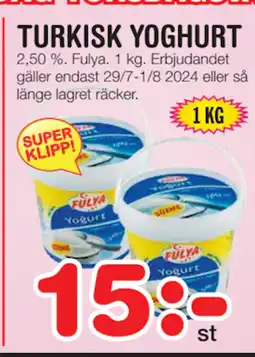 Nya Pulsen TURKISK YOGHURT erbjuda