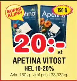 Nya Pulsen APETINA VITOST erbjuda