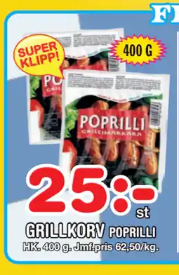 Nya Pulsen GRILLKORV erbjuda