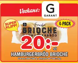 Nya Pulsen HAMBURGERBRÖD BRIOCHE erbjuda