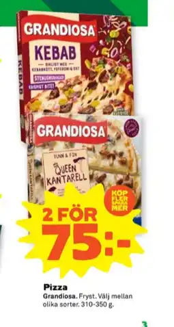 Stora Coop Grandiosa pizza erbjuda