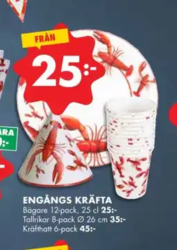 ÖoB Sodastream engångsbestick/servis erbjuda