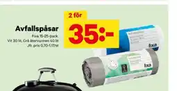 City Gross Fixa avfallspåsar erbjuda
