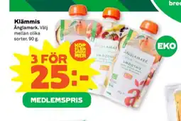 Stora Coop Änglamark barnmat erbjuda