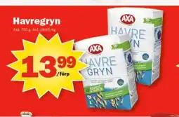 Pekås Axa havregryn erbjuda