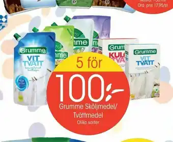 EKO Grumme Sköljmedel/ Tvättmedel erbjuda