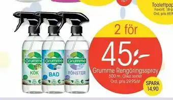 EKO Grumme Rengöringsspray erbjuda