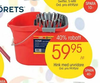 Hink med urvridare