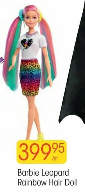 EKO Barbie Leopard Rainbow Hair Doll erbjuda