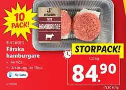 Lidl Färska hamburgare erbjuda