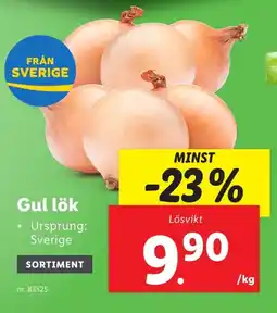 Lidl Gul lök erbjuda