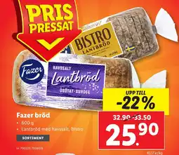 Lidl Fazer bröd erbjuda
