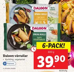 Lidl Daloon vårrullar erbjuda