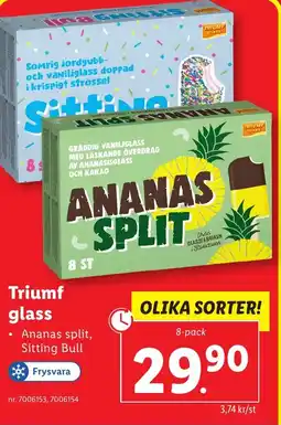 Lidl Triumf glass erbjuda