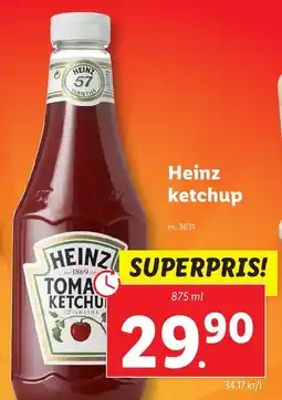 Lidl Heinz ketchup erbjuda