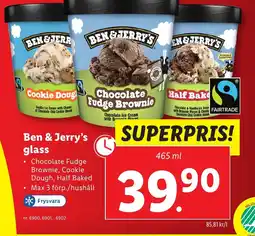 Lidl Ben & Jerry's glass erbjuda