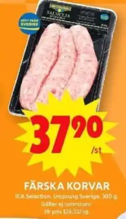 ICA Maxi FÄRSKA KORVAR erbjuda