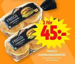 ICA Maxi FRISCO HAMBURGERBRÖD erbjuda