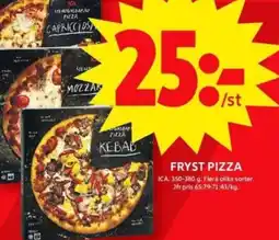 ICA Maxi FRYST PIZZA erbjuda