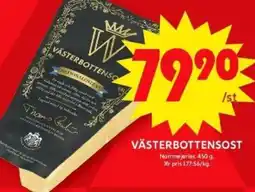 ICA Maxi VÄSTERBOTTENSOST erbjuda