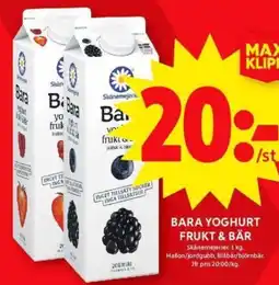 ICA Maxi BARA YOGHURT FRUKT & BÄR erbjuda
