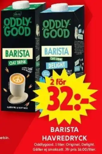 ICA Maxi BARISTA HAVREDRYCK erbjuda